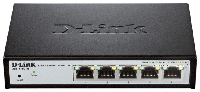 Коммутатор D-Link DGS-1100-05/B1A настраиваемый