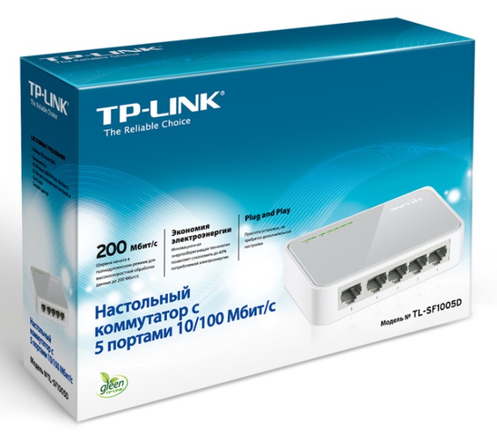 Коммутатор TP-Link TL-SF1005D неуправляемый
