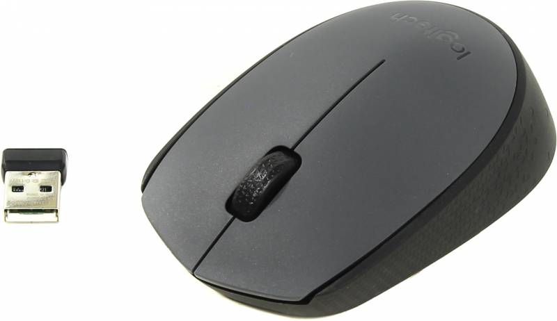 Мышь Logitech M170 серый/черный
