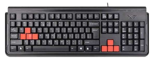 Клавиатура A4 X7-G300 черный