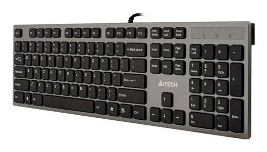 Клавиатура A4 KV-300H серый/черный