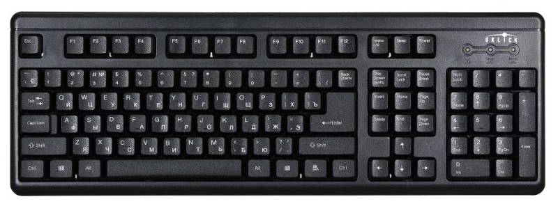 Клавиатура Oklick 140M черный