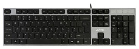 Клавиатура A4 KD-300 серый/черный