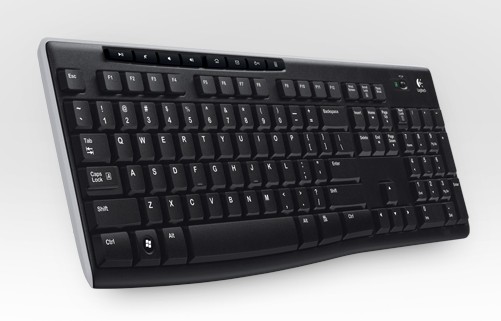Клавиатура Logitech K270 черный/белый