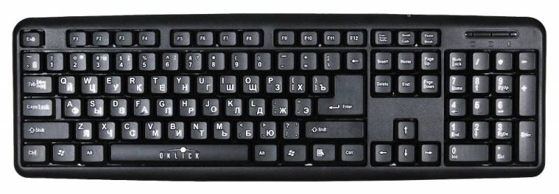 Клавиатура Oklick 180M черный